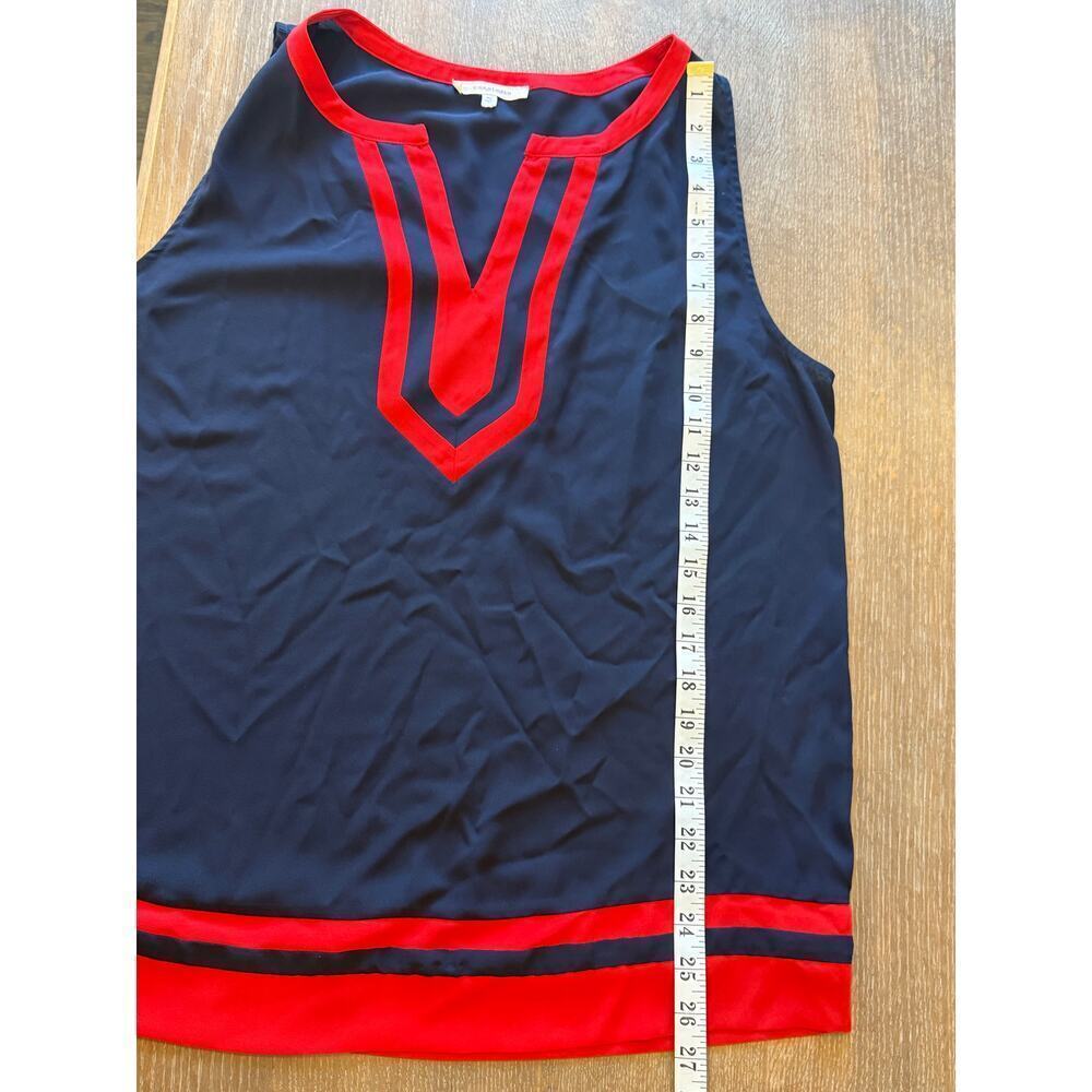 41 HAWTHORNE Red/Blue Tunic Style Top Shirt Women's size XL - Picture 7 of 8